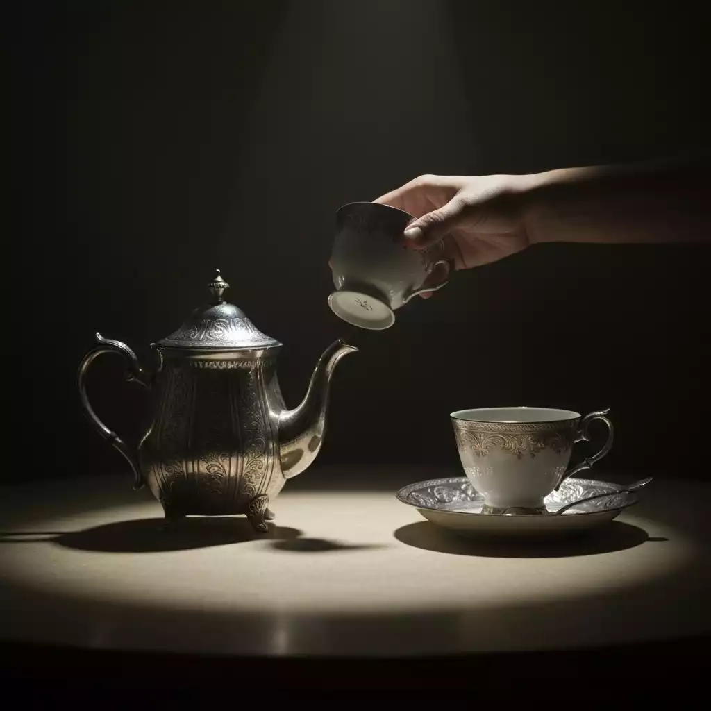 Clean, sparkling glass kettle on a modern kitchen counter after cleaning