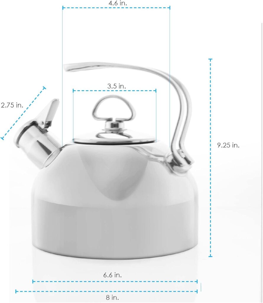 Chantal Enamel On Steel Classic Teakettle (Silver)
