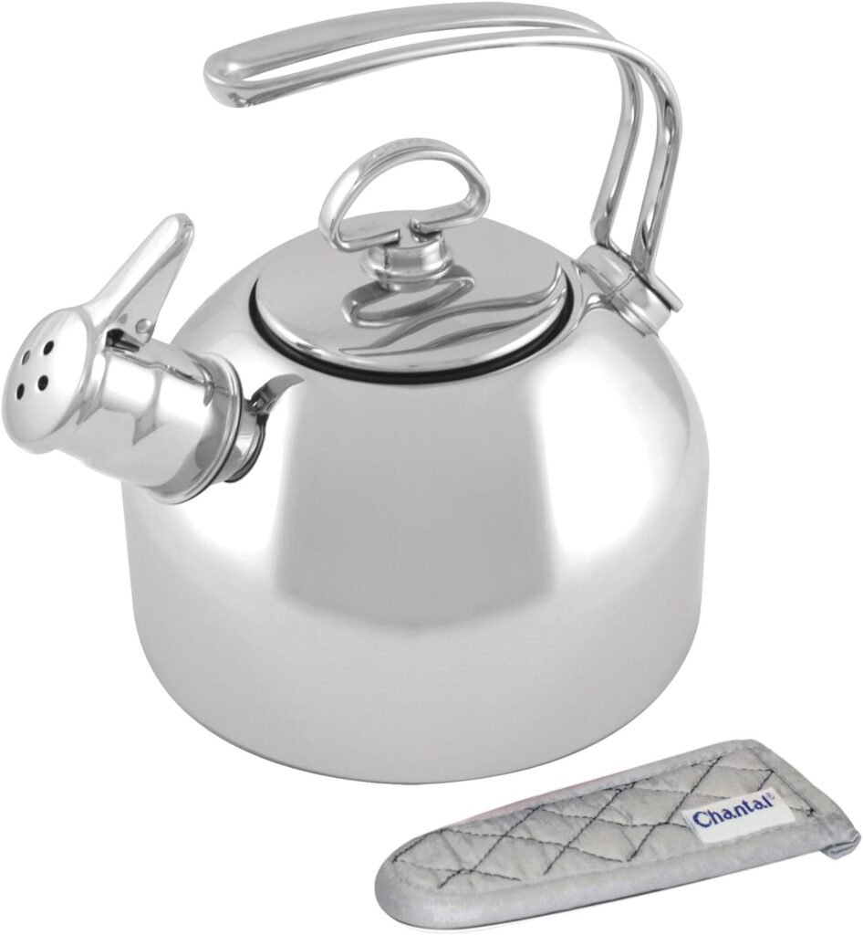 Chantal Enamel On Steel Classic Teakettle (Silver)