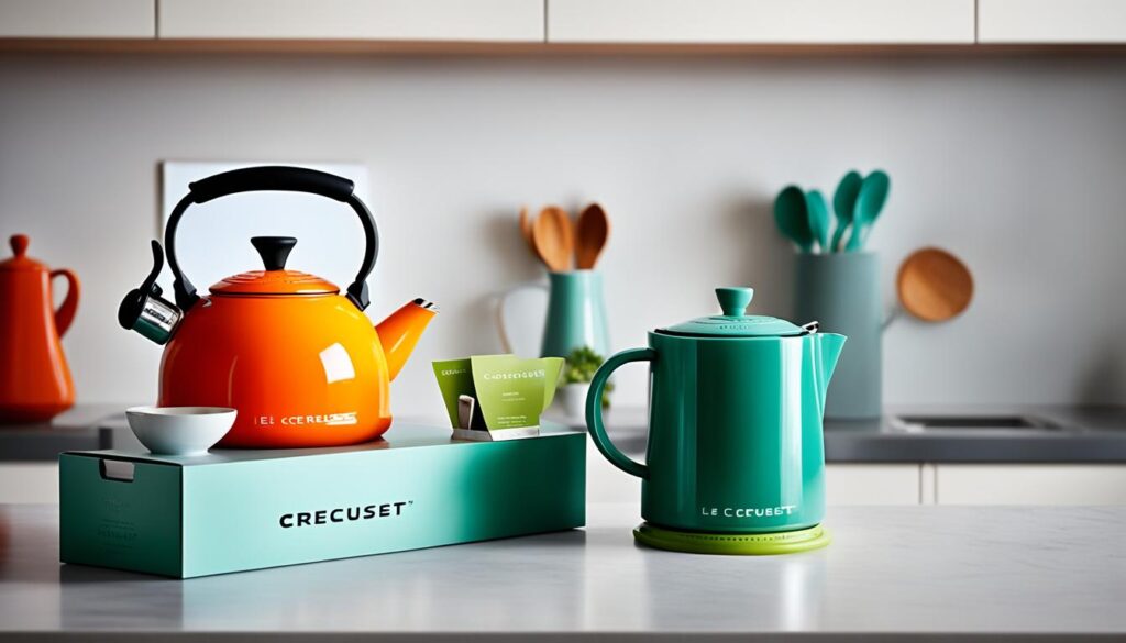 unboxing Le Creuset Tea Kettle