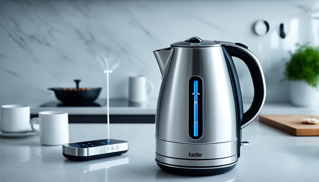 Electric Kettle with Whistle Features