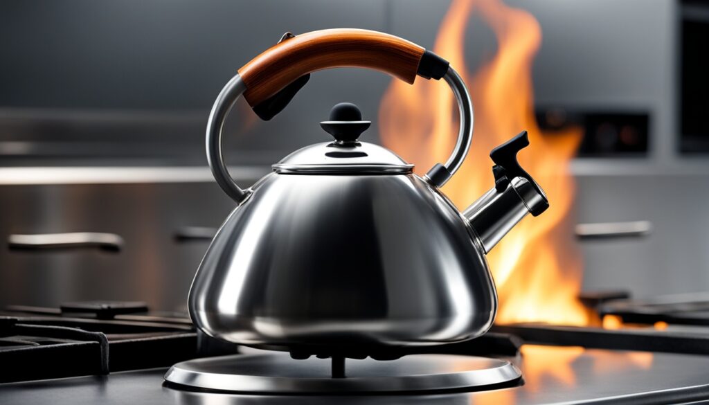 Gooseneck Kettle with Whistle Efficiency