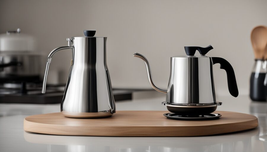 pour over kettle with whistle