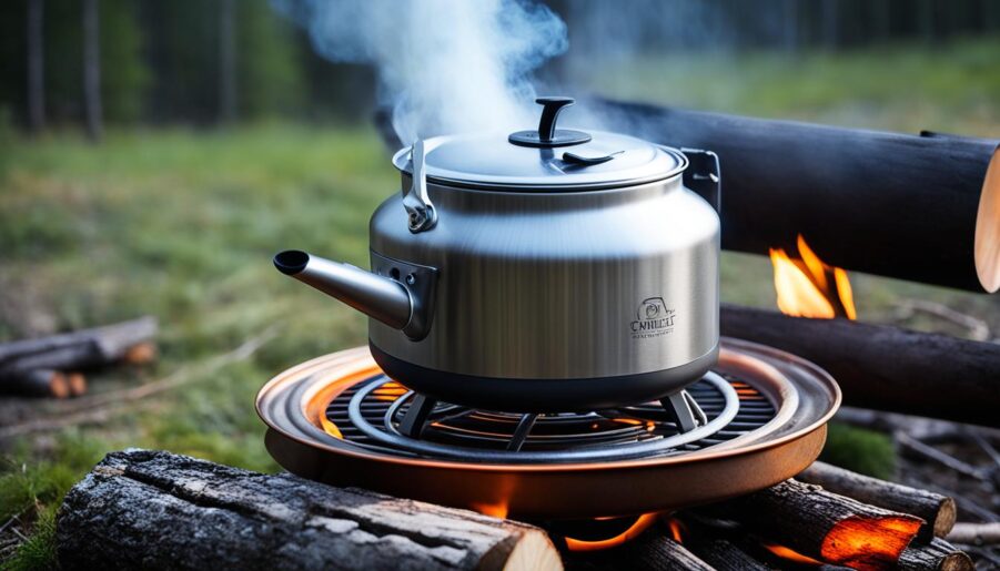 camping kettle for open fire