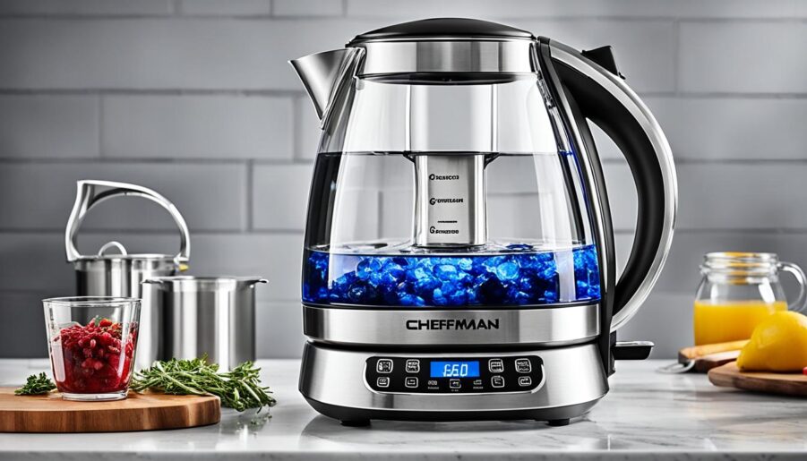 chefman programmable electric glass kettle