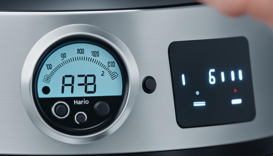 hario electric kettle temperature control