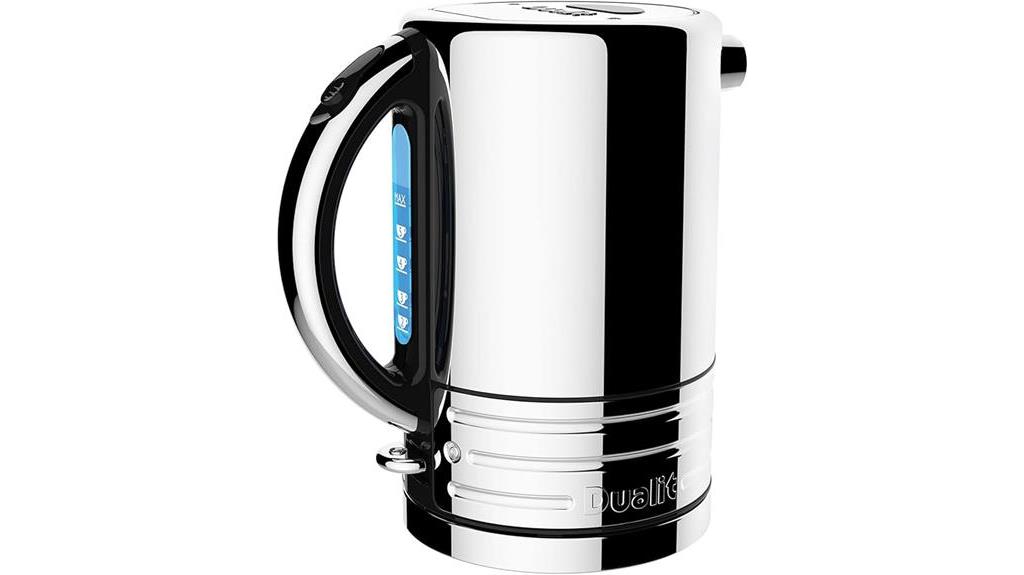 Dualit Architect Kettle sleek black steel electric kettle