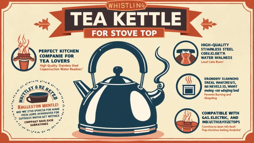 Whistling Tea Kettle for Stove Top