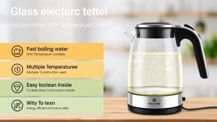 Glass Electric Tea Kettle With Temperature Control