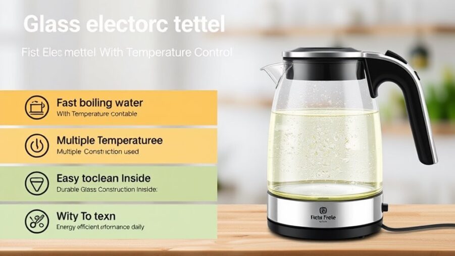 Glass Electric Tea Kettle With Temperature Control