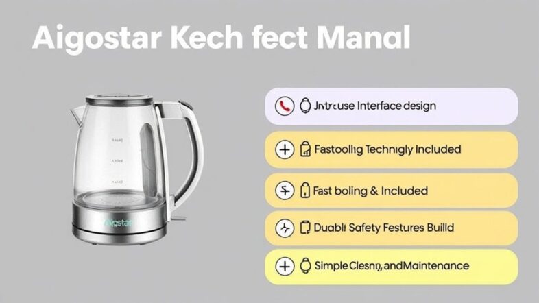 aigostar electric kettle instructions