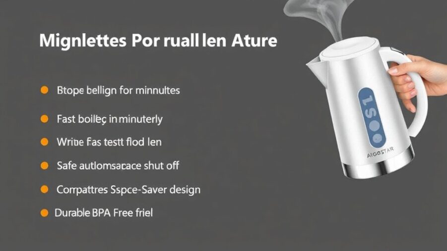 portable electric travel kettle