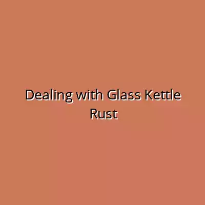Dealing with Glass Kettle Rust