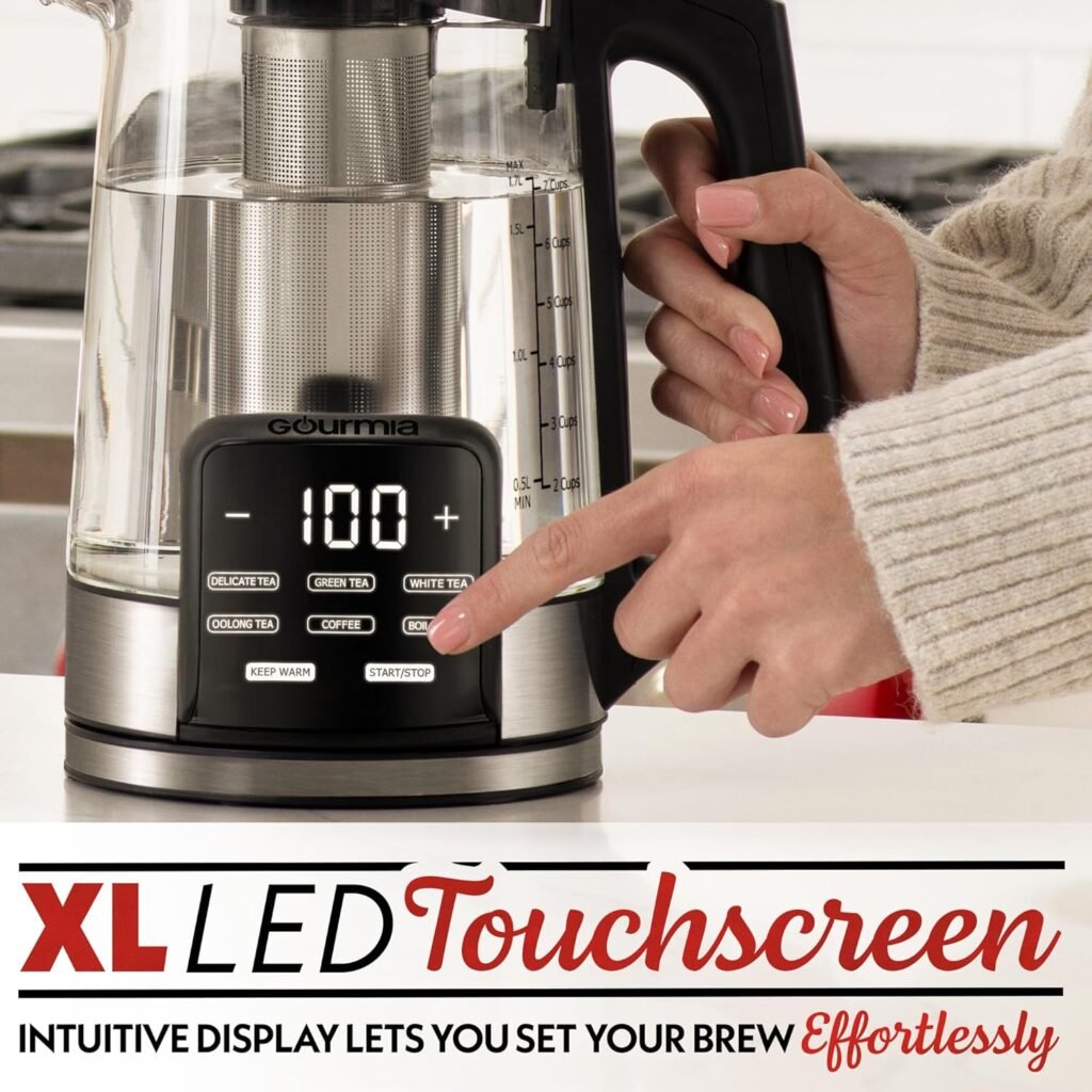 Gourmia Electric Glass Kettle Review 2026 Gourmia Electric Glass Kettle