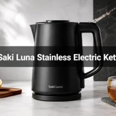 Saki Luna All Stainless Steel Electric Kettle Cordless