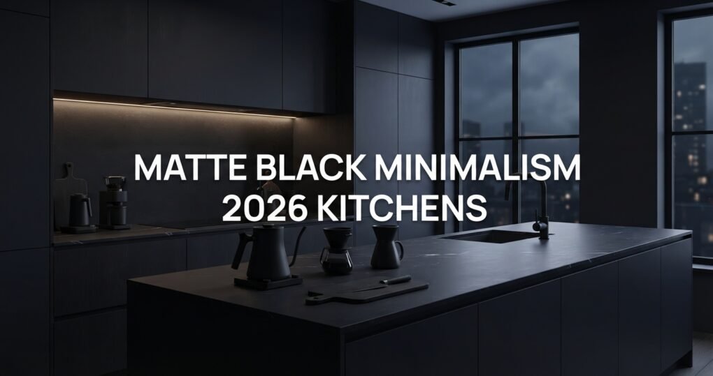Matte Black Architectural Minimalism for 2026 Kitchens