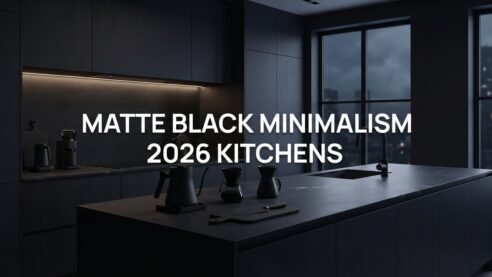 Matte Black Architectural Minimalism for 2026 Kitchens