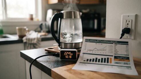 Electric Kettle Energy Efficiency and Annual Cost Calculator