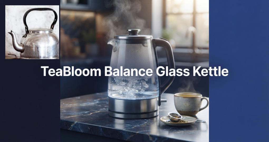 TeaBloom Balance Borosilicate Glass Kettle