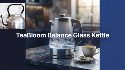 TeaBloom Balance Borosilicate Glass Kettle