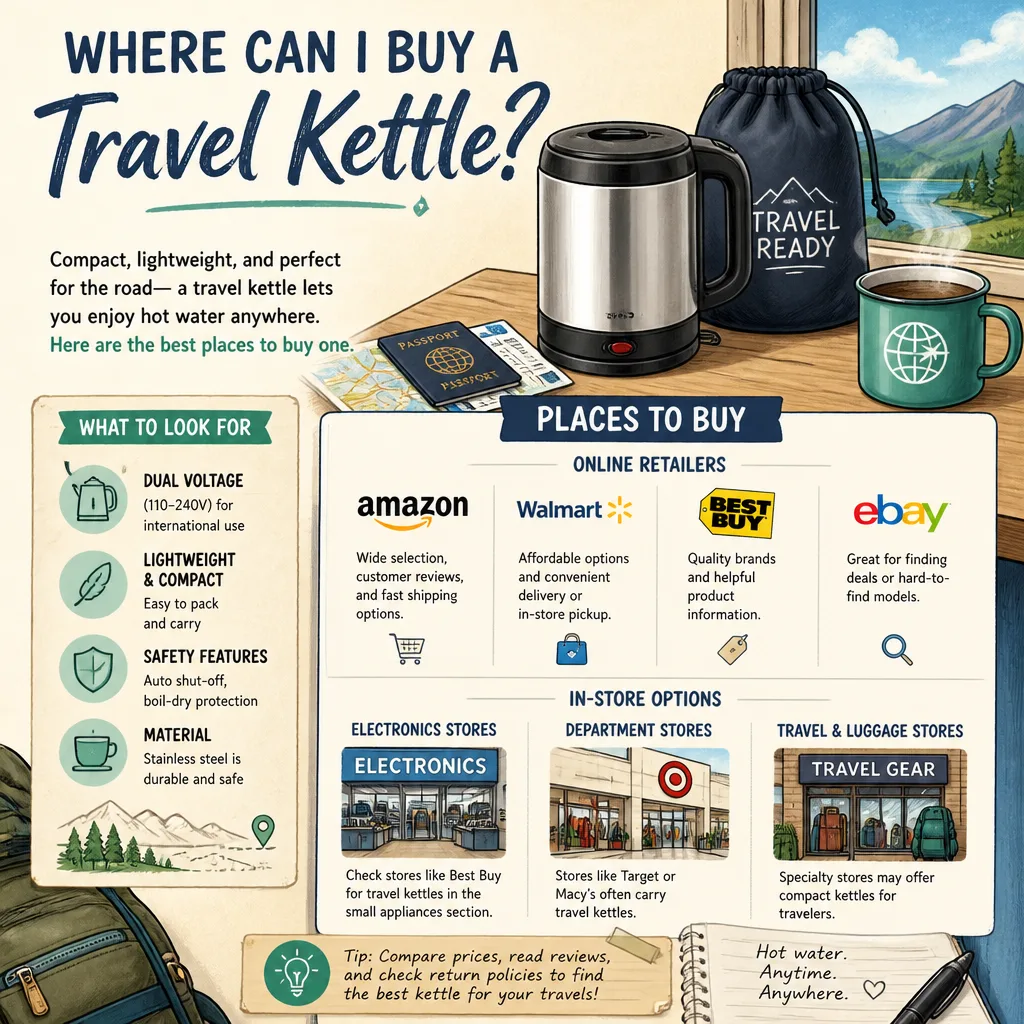 Where Can I Buy a Travel Kettle Where Can I Buy a Travel Kettle How to Choose One